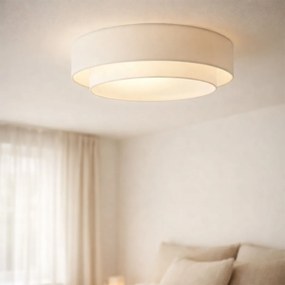 Moderné stropné svietidlo biele 50cm 3-svetelné - Drum Duo