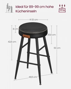 Set štyroch barových stoličiek EKHO LBC280B01