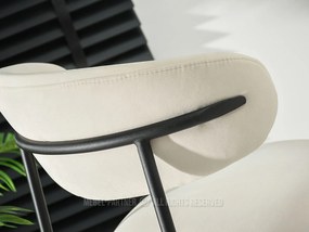 Barová stolička Inezenente (krémová + čierna). Akcia -16%. Vlastná spoľahlivá doprava až k Vám domov. 1136391