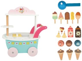 lupilu®  Drevený zmrzlinársky vozík/Pec na pizzu (zmrzlinársky vozík)  (100394095)