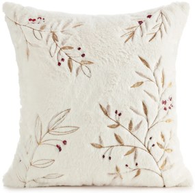 EUROFIRANY CHLAPATÁ VIANOČNÁ DEKORAČNÁ OBLIEČKA NA VANKÚŠ HOLLY 45X45 CM VZOROVANÁ