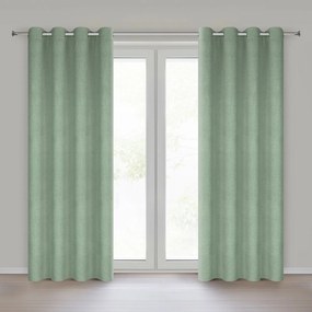 ZÁVES NA KRÚŽKOCH LINDA 140X250 CM ZELENÁ