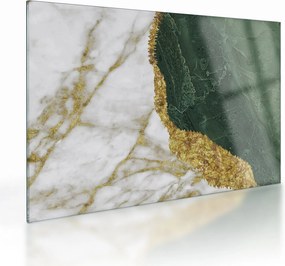 Sklenený obraz - Zelený mramor N⁰3 (70x50 cm)