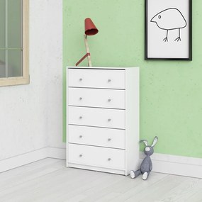 Biela komoda 72x108x30 cm May – Tvilum