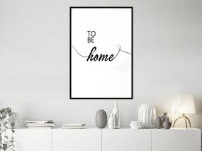 Artgeist Plagát - To Be Home [Poster] Veľkosť: 20x30, Verzia: Zlatý rám s passe-partout