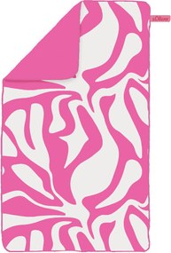 XXXLutz PLÁŽOVÁ OSUŠKA, 80/160 cm, biela, pink S. Oliver - Kúpeľňový textil - 003252027102