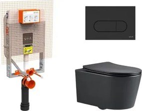 Závesný wc set SAT Brevis na zamurovanie SIKOVZB1