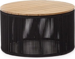 Okrúhly záhradný odkladací stolík s doskou z akácie ø 70 cm Dandara – Kave Home