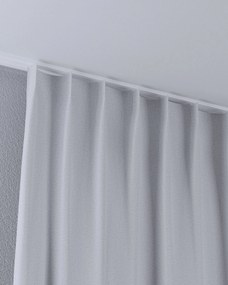 Záves so systémom FLEX (jednoduché spony flex) farba produktu sivá látka zapletaná, zatemňovacia