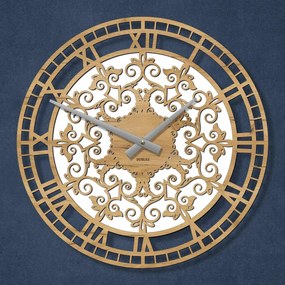 DUBLEZ | Drevené nástenné hodiny - Ornamenty