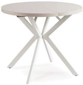Stôl RENO 90–190 cm Kašmír/Biely
