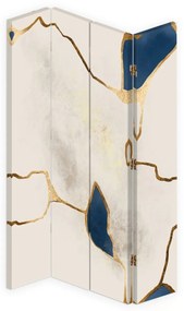 Ozdobný paraván CABINET Abstrakce - 145x170 cm, štvordielny, klasický paraván