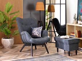 Relaxačné kreslo Florentino (sivá + čierna). Akcia -20%. Vlastná spoľahlivá doprava až k Vám domov. 1135788