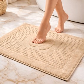 PODLOŽKA DO KÚPEĽNE HOTEL FEET BÉŽOVÁ 50X70 CM