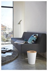 Biely odpadkový kôš YAMAZAKI Rin Round