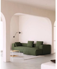 Zelený menčestrový vankúš na gauč Blok – Kave Home