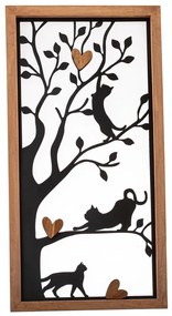 Kovová nástenná dekorácia 31x61 cm – Dakls