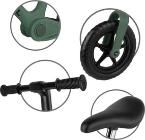 Skladacie detské odrážadlo Kidwell FLEX – ľahké 2,9 kg, CLICK & FOLD, EVA kolesá