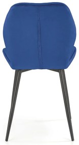 Jedálenská stolička K453 - granátová / čierna