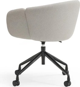 Svetlosivá čalúnená kancelárska stolička Add – Teulat