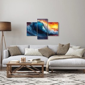 Obraz - Vlna v západu slnka (90x60 cm)