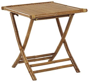 Bambusový stolík 70 x 70 cm svetlé drevo MOLISE Beliani
