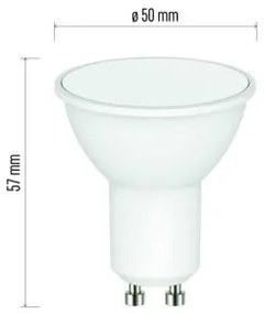 EMOS LED žiarovka, GU10, MR16, 9W, 806lm, 3000K, teplá biela