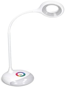 Stolná lampička ZOOM - LED 5W - nastaviteľná farba podsvietenia - s integrovanou batériou - biela
