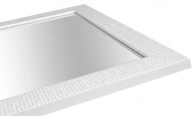 Zrkadlo GLAMOUR/B Biela 40x80 cm