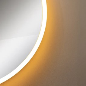 Zuma Line D2526-LED Kúp. zrkadlo s pods. 24W/230V 3000/4000/6000K IP44 biela/zl.