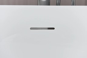 Erga Kaia, voľne stojaca vaňa 140x73 cm + odtoková zátka, biela lesklá, ERG-Kaia-140073-WH-WH