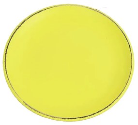 Drevený podnos guľatý sv.žltý D0767-02