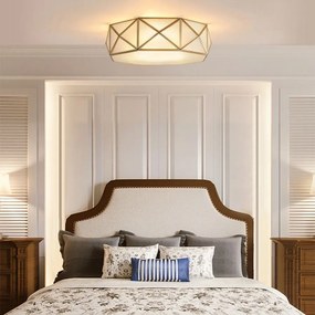 Toolight Toolight, stropné svietidlo 3xE27 APP1238-C, zlatá-biela, OSW-40093