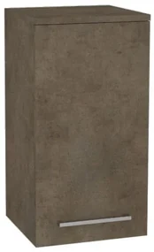 Mereo, Mereo Bino kúpeľňová skrinka horná 63 cm, pravá, Multidecor, Betón Chicago tmavosivý, MER-CN696BCS2