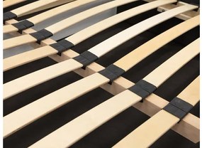 Čalúnená manželská posteľ Leforn, Dostupné poťahy: Abriamo 11, Rozmer postele: 140x200