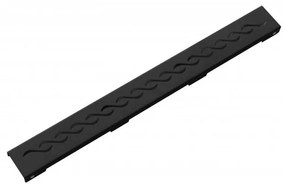 Odtokový žľab nízky MEXEN FLAT BLACK 100 cm - vzor G18