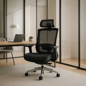 Kancelárske kreslo ergonomické otočné OKLAHOMA čierne
