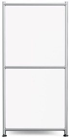 Kovová odkladacia skrinka »CN3« s 2 výklopnými priehradkami, biela