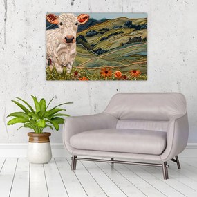 Obraz - Imitácia pleteného motívu (90x60 cm)
