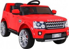 Ramiz Land Rover Discovery elektrické auto pre deti červené SUV + diaľkové ovládanie