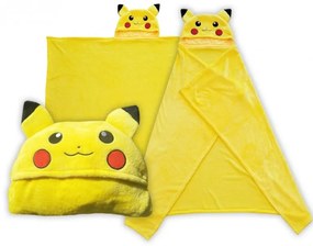 Detská deka s kapucňou Pokémon 120x150 cm