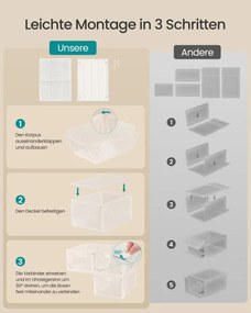 Úložné boxy LSP806WH01 (6 ks)