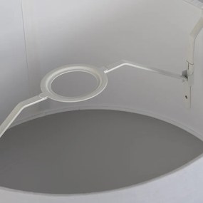 Ľanové tienidlo na lampu Taupe okrúhle šikmé 35/30/18