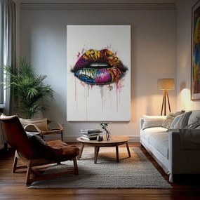 Obraz Graffiti Lips | Talianske plátno