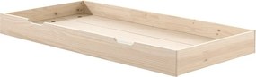 Detská posteľ z borovicového dreva s výsuvným lôžkom s roštom 90x200 cm v prírodnej farbe Margrit – Vipack