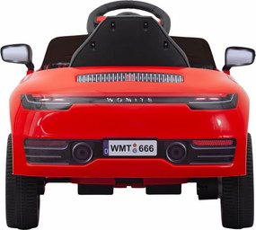LEAN CARS Elektrické autíčko na akumulátor WMT-666 červené