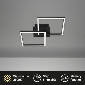 Briloner 3210-015 - LED Stmievateľné stropné svietidlo FRAME 2xLED/11W/230V čierna
