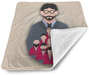 Sablio Deka pre bábätko Money heist Profesor a jeho tím Béžová - 80x100 cm