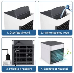 Mobilný ochladzovač vzduchu CLIMORA 3v1, sivý