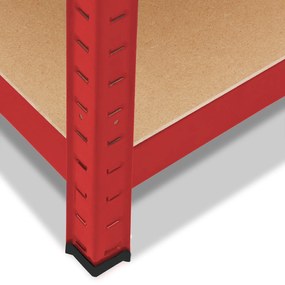 InternetovaZahrada Regál 180x90x40 cm - červený
